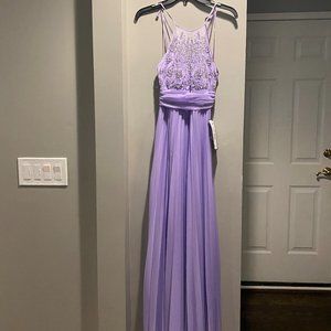 Maxi pleated Evening/Prom dress